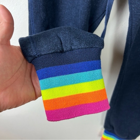 SUNDRY Rainbow striped cuff jogger lounge pant sweats size: 1 (small 4-6) - Picture 5 of 10